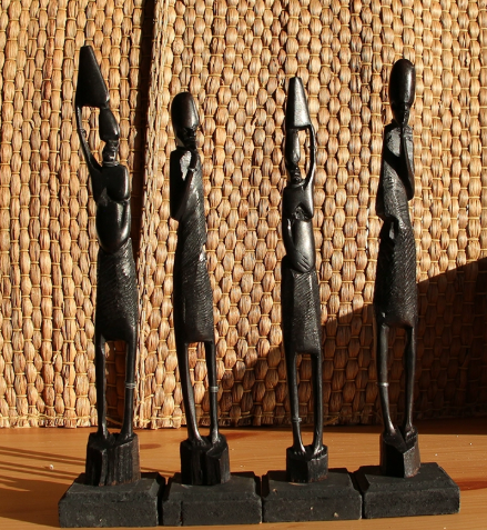 Four Warrior Figurine Set